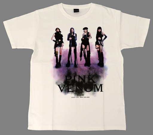 BLACKPINK Photo T Shirt Pink Venom White M Size BLACKPINK WORLD TOUR