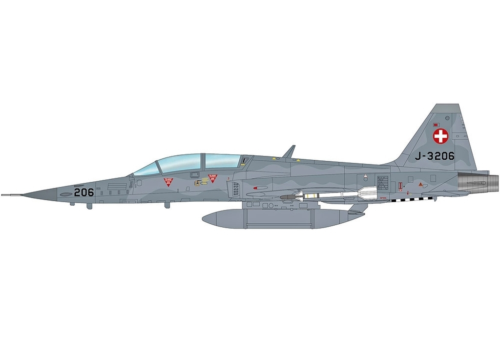 ミニカー　1/72 F-5F タイガー2 ”スイス空軍 第6飛行隊” [HA3380]