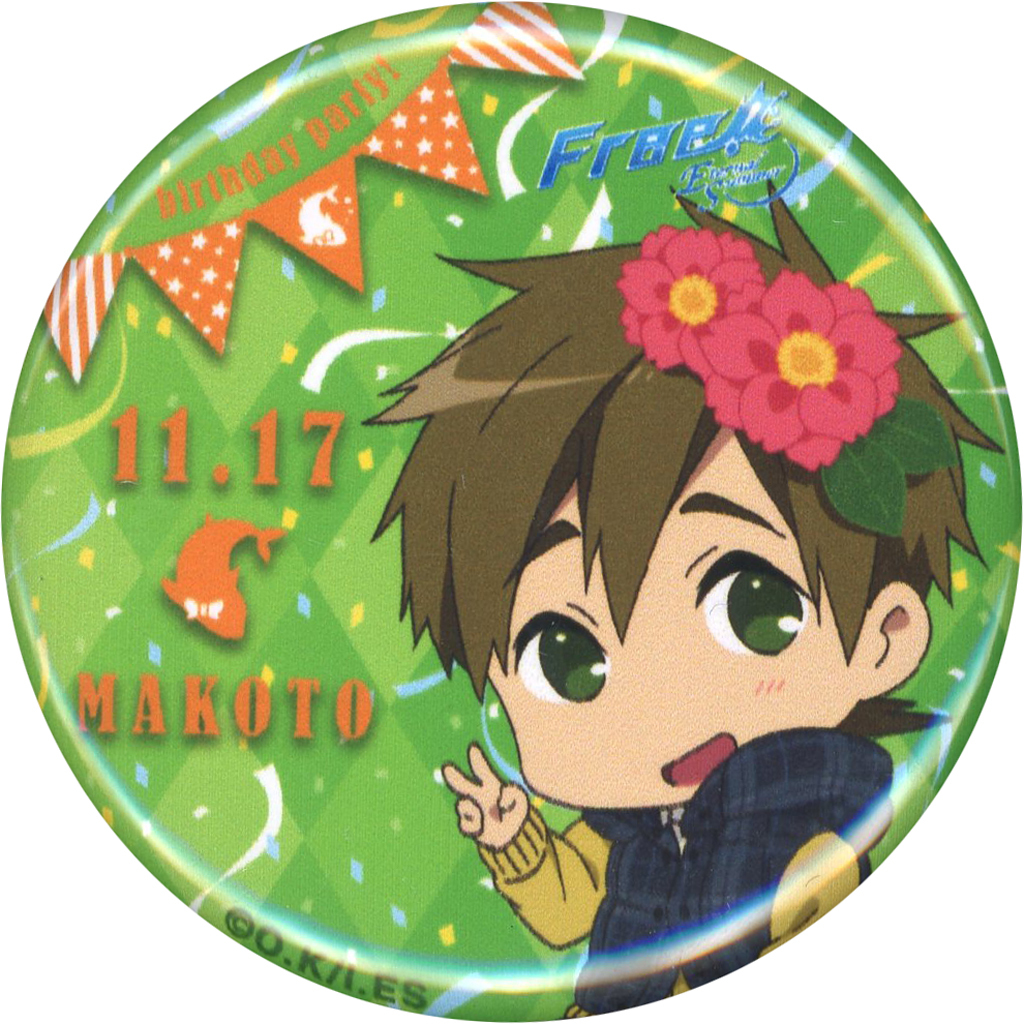 Free summer 缶バッジ 橘真琴 京アニ ハンドメイド缶バッジ Free! 橘真琴 - メルカリ