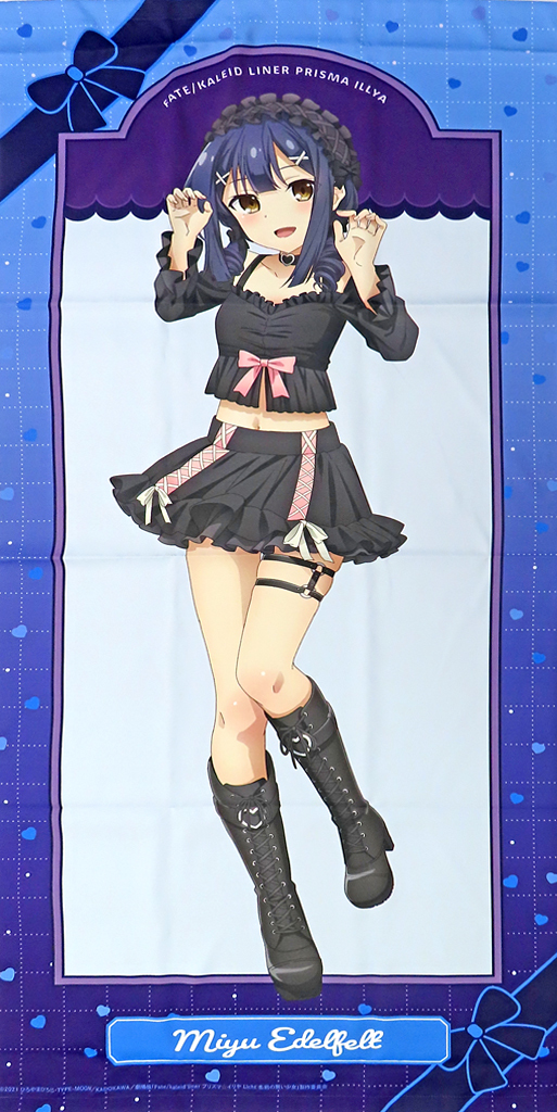 タペストリー　美遊・エーデルフェルト 描き下ろしイラスト BLACK kawaii style ver. 等身大タペストリー 「Fate/kaleid liner プリズマ☆イリヤ ANIME 10th Anniversary POP UP SHOP in AMNIBUS STORE」