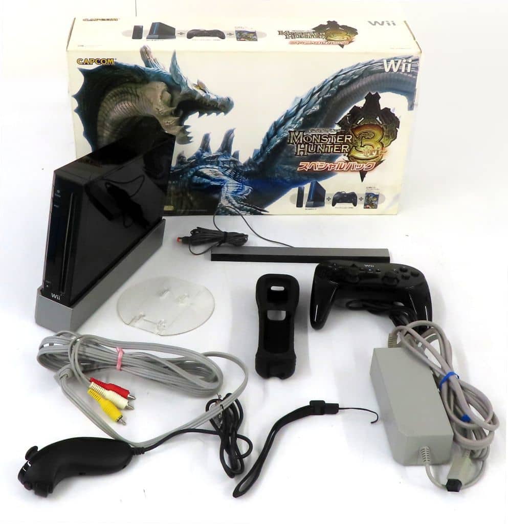駿河屋 -<中古>Wii本体 モンスターハンター3 スペシャルパック[クロ