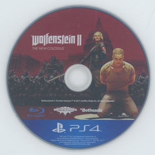 Wolfenstein 2 The New Colossus Ages 18 Condition Game Disc Only Game Suruga Ya Com