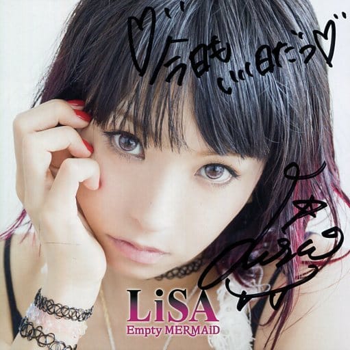 LiSA リリイベ　直筆サイン　empty mermaid LiSA Empty MERMAID 直筆サイン入り ポストカード リリイベ - メルカリ