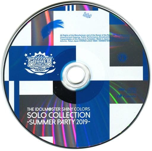 The Idolm Ster Shiny Colors Solo Collection Summer Party 19 Status Disc Only Music Software Suruga Ya Com