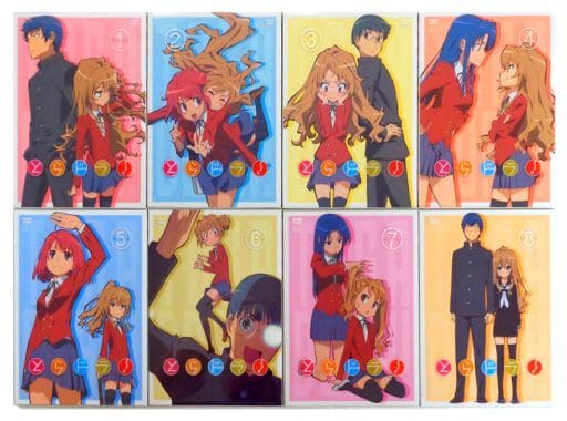 新品未開封　とらドラ! 　初回限定版　DVD　全8巻セット 駿河屋 -<中古>とらドラ! BOX付初回限定版全8巻セット（アニメ全般）