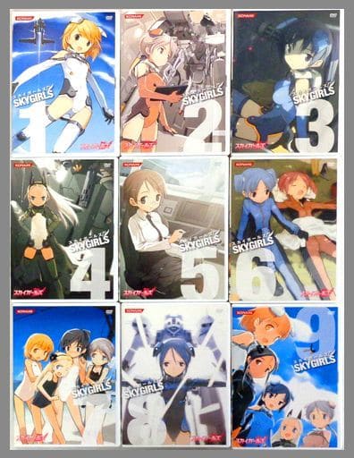 アニメDVD　不備有)スカイガールズ 初回版全9巻セット(状態：イラストカード・スリーブ欠品) 駿河屋 -<中古>不備有)スカイガールズ 初回版全9巻セット(状態