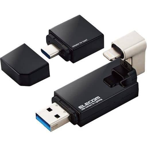 USB3.2 (Gen1) Lightning Connector Memory 32 gb (Black) [MF