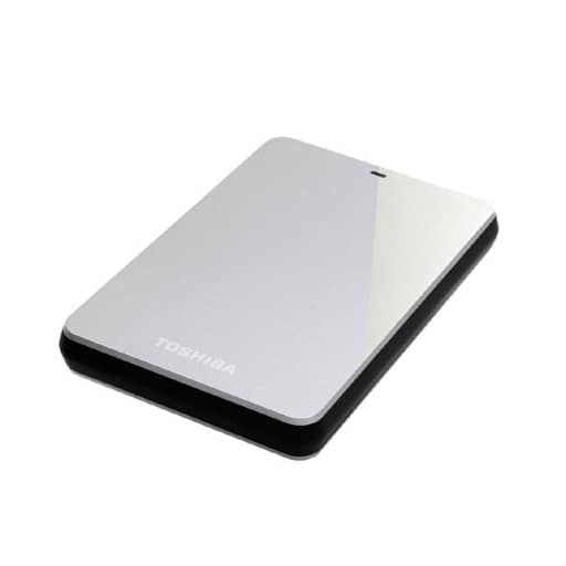 Toshiba usb3 0 2 0 portable hard disk canvio 750 gb silver hd pb75gs