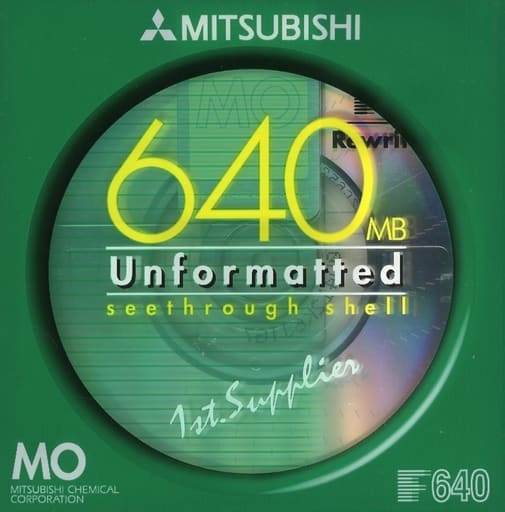 PC hardware 3.5 Disk (MO) 640 mb Unformatted 1 Sheet