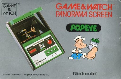 ゲーム＆ウォッチ「ポパイ」【電池フタなし】 駿河屋 -<中古>POPEYE (ポパイ)(状態：内箱・電池ふた欠品