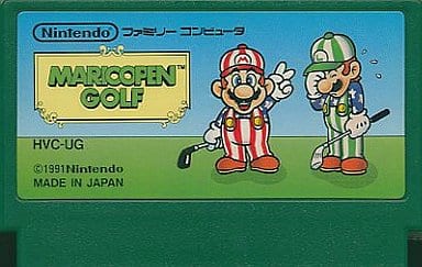 Famicom Software Without Box Manual Ma Rio Open Golf Game Suruga Ya Com