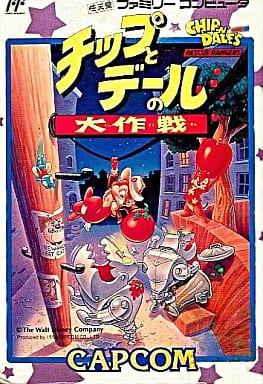 ファミコン　チップとデールの大作戦　箱、説明書付き