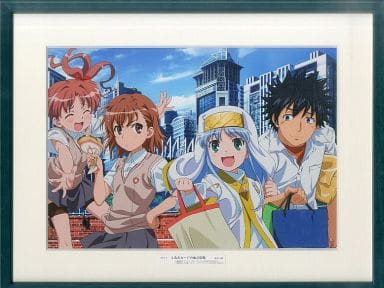 とあるカードの加点収集　複製原画 JACCS とあるカードの加点収集 超電磁砲/禁書目録 複製原画 額付き