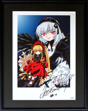 ローゼンメイデン トロイメント 「真紅、水銀燈」 プリントサイン入り 複製原画 ローゼンメイデン トロイメント 「真紅、水銀燈」 プリント