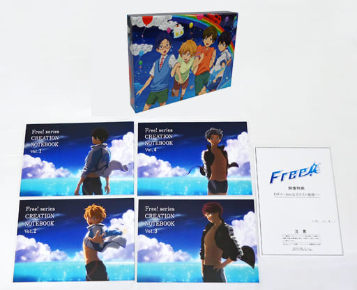 Anime Mook Free! series CREATION NOTEBOOK Vol. 1-5 Volume Set