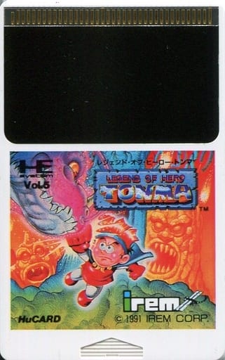 LEGEND OF HERO TONMA NEC PCENGINE (PCE) HUCARD NTSC-JAPAN (COMPLETE - SIDE SUNFADE