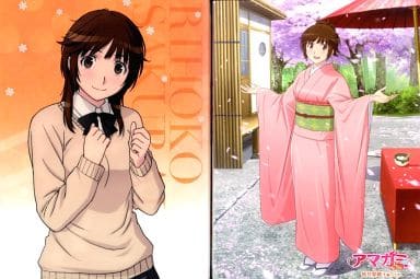 抱き枕カバー・シーツ　七咲逢＆絢辻詞＆桜井梨穂子 ベッドシーツB 「Bluray/DVD アマガミSS」 キャラアニ後期全巻購入特典 amagami-14.jpg