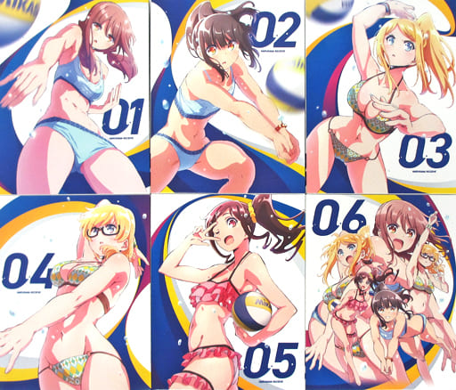 アニメBlu-ray　Disc　はるかなレシーブ 初回生産版 全6巻セット 駿河屋 -<中古>はるかなレシーブ 初回生産版 全6巻セット