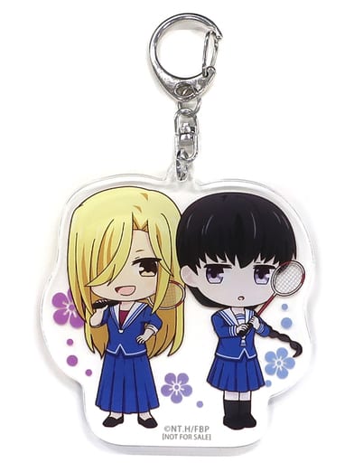 Arisa Uotani Saki Hanajima Drawing Mini Character Acrylic Key Holder Blu Ray Dvd Fruits Basket 1 St Season Volume 5 Animate Purchase Benefits Goods Accessories Suruga Ya Com