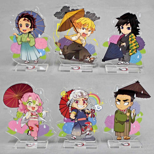 6 Variety Set Demon Slayer Kimetsu No Yaiba Ufotable Cafe Rainy 