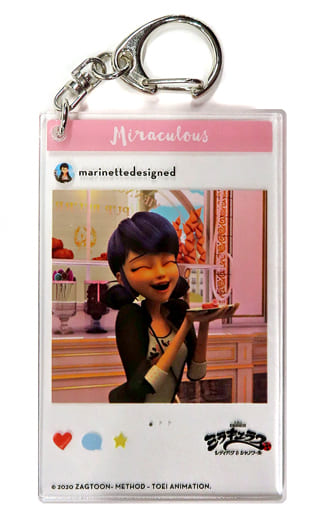 【ミラキュラス】マリネット 楽天コレクション SNS風 アクリルキーホルダー 駿河屋 -<中古>マリネット SNS風アクリルキーホルダー 「楽天