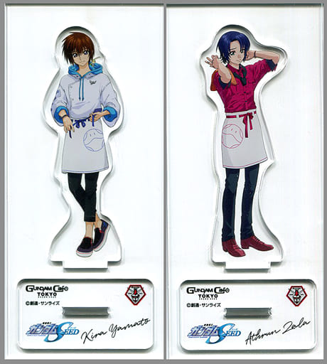 雑貨　全2種セット 「機動戦士ガンダムSEED アクリルスタンド G DIMENSIONS EX DINNER SHOW」 GUNDAM Cafe TOKYO BRAND CORE限定 駿河屋 -<中古>全2種セット 「機動戦士ガンダムSEED アクリル