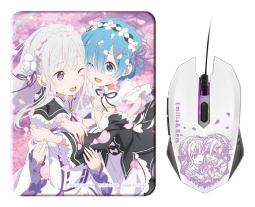 駿河屋 -<中古>エミリア＆レム 光るマウス＆マウスパッドセットvol.3