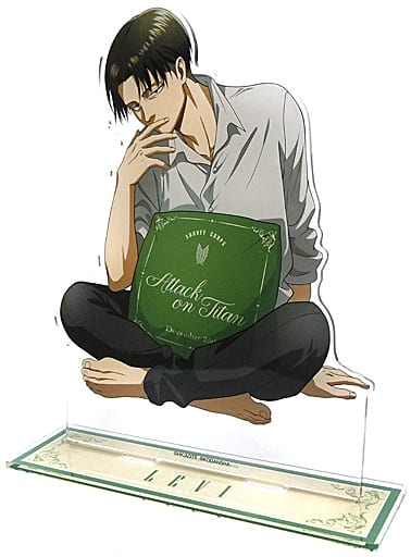 Miscellaneous goods Relax version with Levi Ackerman drawing and  illustration. Extra-large acrylic stand 「 Attack on Titan 」. | Goods /  Accessories | Suruga-ya.com