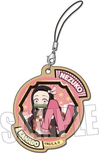 Nezuko Kamado (Alphabet ver.) Wooden tag strap' Demon Slayer: Kimetsu ...