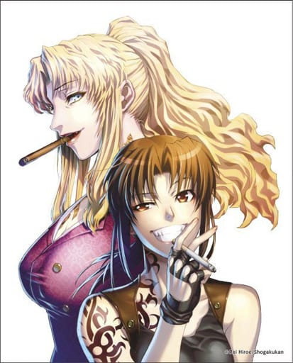ブラックラグーン キャンバスボード レヴィ バラライカ BLACKLAGOON 駿河屋 -<新品/中古>[新品] レヴィ＆バラライカ キャンバスアート