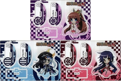 雜貨織田久遠信長 齋藤結菜 伊達龍巳政宗搖搖壓剋力立牌3種set 戰國 戀姬ex C99商品 雜貨 小配件 Suruga Ya Com