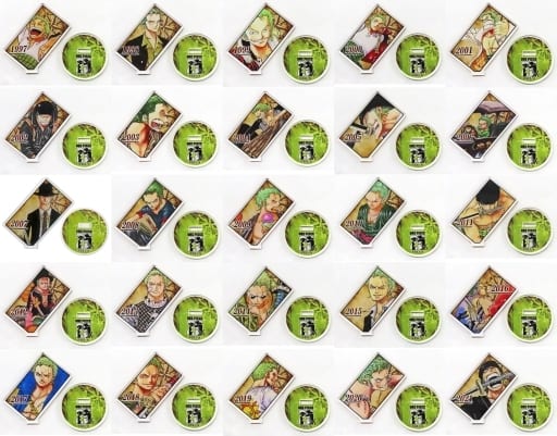 ONEPIECE ワンピース アクリルキャラコレクション ゾロ 全種セット 駿河屋 -<中古>全25種セット 「ワンピース アクリルキャラコレクション