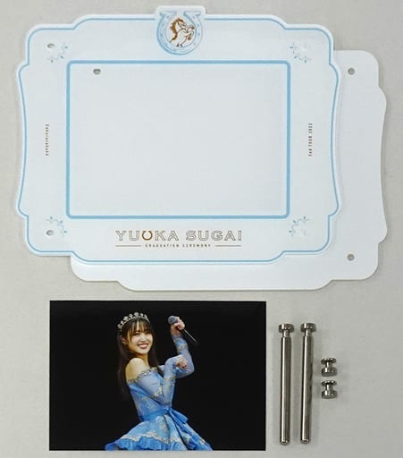 櫻坂46 菅井友香 卒業セレモニー アクリルフォトフレーム 櫻坂46キャプテン菅井友香卒業セレモニー 水色ドレスで「がんばりき