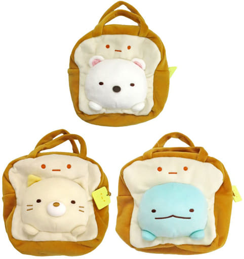 5点目100円♡新作♡新品♡すみっコぐらし♡食パン型ダイカットバッグ ビスケットから顔を出すすみっコたちが可愛い！『すみっコぐらし』の