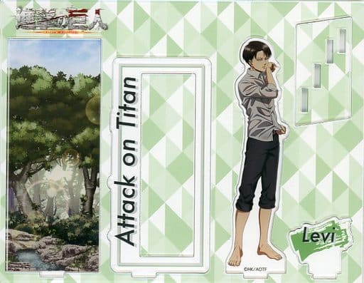 リヴァイ・アッカーマン アクリルスタンドL ツリービレッジ カフェ 2022 駿河屋 -<中古>リヴァイ・アッカーマン(壁外の休息) アクリルスタンドL