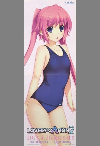 駿河屋 -<中古>両面B2半裁販促ポスター(二つ折) 韮崎日向(水着) 「PC