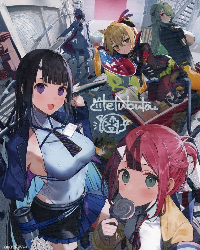 新品　ゴーヘルゴー つきおとしてこ てつぶた直筆サイン入りキャンバスアート 駿河屋 -<中古>[単品] 集合 原画てつぶた直筆サイン入りキャンバス