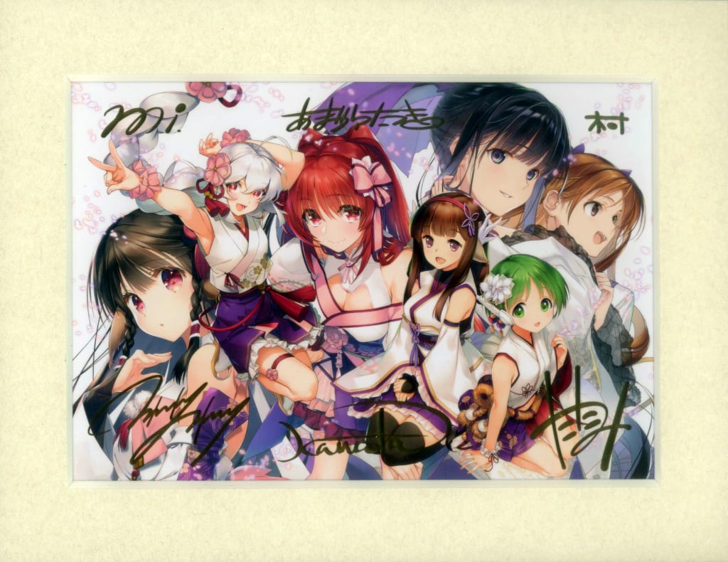 大アクアプラス祭 イラストレーター　箔押しサイン入り　A5キャラファインマット 大アクアプラス祭 -30th Anniversary-」グッズラインナップ公開 その他