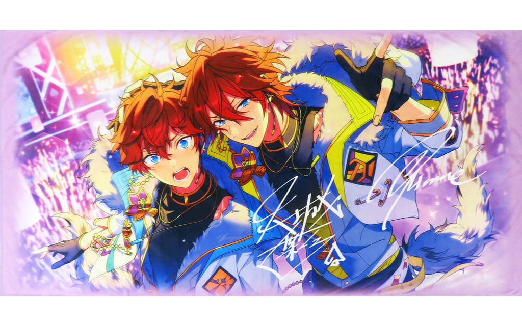 あんスタ　天城一彩 天城燐音　グラフィックバスタオル　ver.DUAL 駿河屋 -<中古>天城一彩＆天城燐音 グラフィックバスタオル ver.DUAL