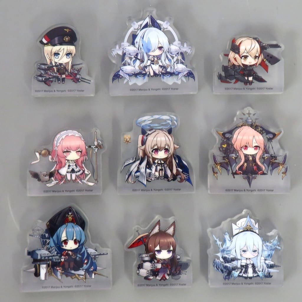 【未開封】アズールレーン 7周年 アクリルスタンド 3種セット ゲームアプリ『アズールレーン』の描き下ろしグッズが当たるくじ 本日