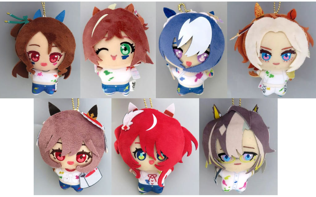 ウマ娘 ぬいぐるみマスコット 全7種セット namco 駿河屋 -<中古>全7種セット ぬいぐるみマスコット～ペインター