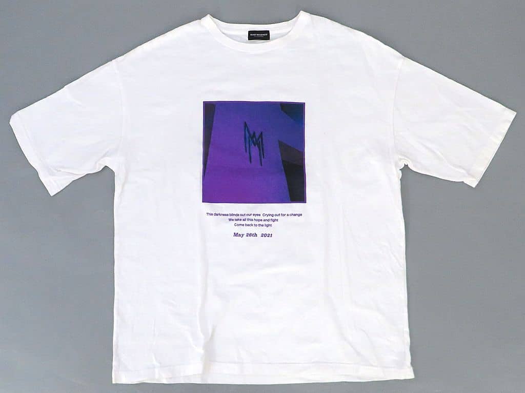 the GazettE　blinding hope white　tee 駿河屋 -<中古>the GazettE BLINDING HOPE TEE(Tシャツ) ホワイト L/XL