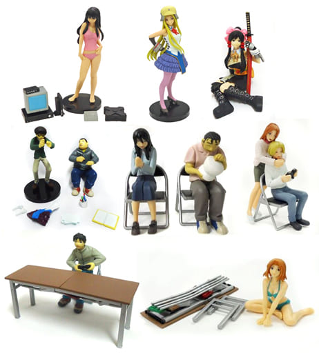 【未開封】げんしけん コレクションフィギュア カラー全8種コンプリート 駿河屋 -<中古>8種ノーマルセット 「げんしけん フィギュア