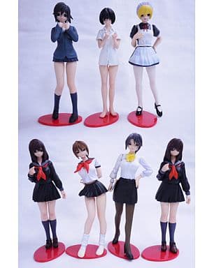 【中古】いちご100%水着フィギュア 他、4体セット 駿河屋 -<中古>全7種セット 「SR いちご100%」（トレーディング