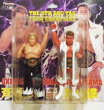 秋山準＆斉藤彰俊 フィギュア 駿河屋 -<中古>秋山準＆斉藤彰俊 (ベルト姿) 「プロレスリング・ノア