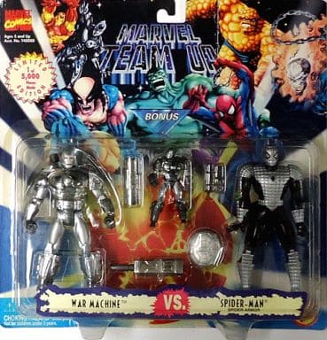 MARVEL TEAM UP シリーズ ウォーマシン vs スパイダーアーマー 駿河屋 -<中古>WAR MACHINE VS. SPIDER-MAN SPIDER ARMOR(2体セット