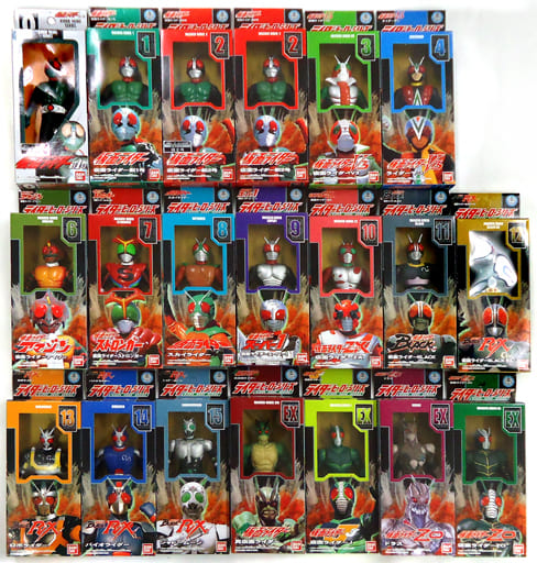仮面ライダーフィギュア　東映ヒーローネット限定　7体まとめ売り　レトロ 駿河屋 -<中古>[2体欠品] ライダーヒーローシリーズ