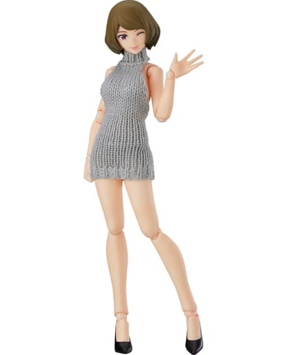 figma Styles 女性body(チアキ) with バックレスセーターコーデ