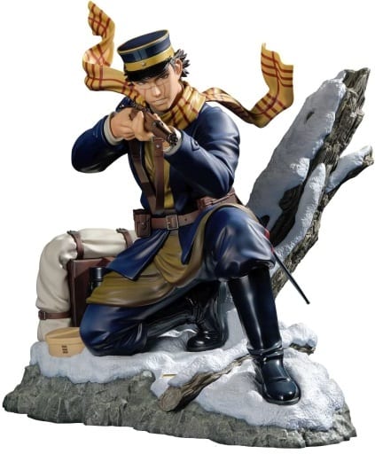 フィギュア　杉元佐一 「ゴールデンカムイ」 PRISMA WING 1/7 PVC＆ABS製塗装済み完成品（本体埃付着/銃、マフラー破損/箱欠品）