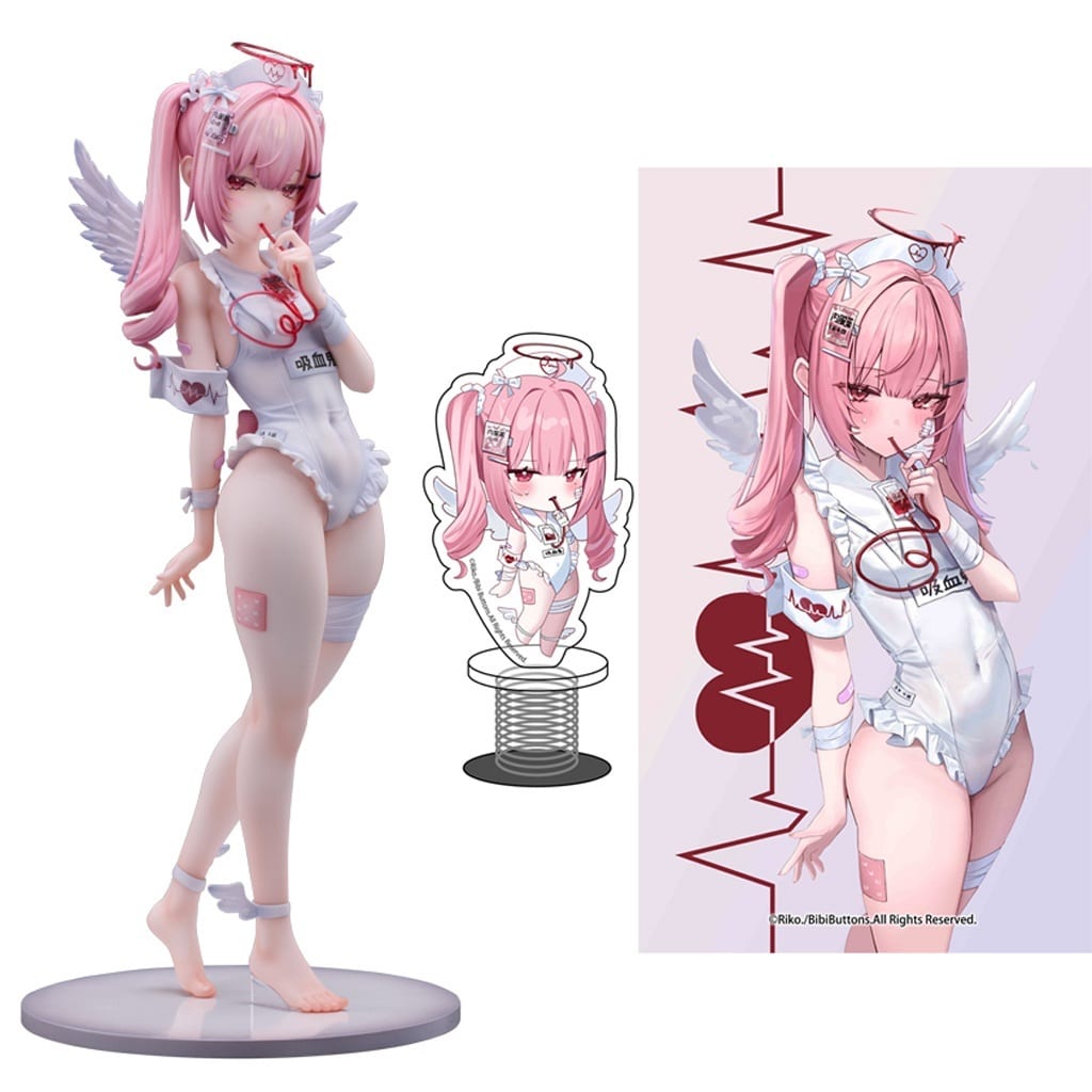 見習ナース 月夜見あい 1/6 完成品フィギュア[Bibi Buttons] Bibi Buttons 見習いナース 月夜見あい 1／6スケール塗装済完成品